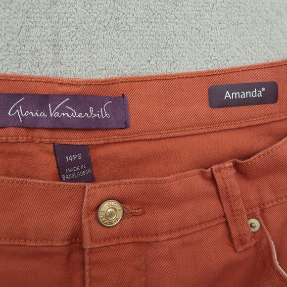 Gloria Vanderbilt Jeans Women's 14P Short High-Rise Amanda Straight 25.5" Inseam - Picture 7 of 15